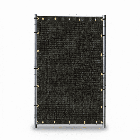 4'x5' to 4'x100' Black Shade Cloth Fence Privacy Screen Panels Mesh for Yard Garden Deck Balcony Railing (4'x1')