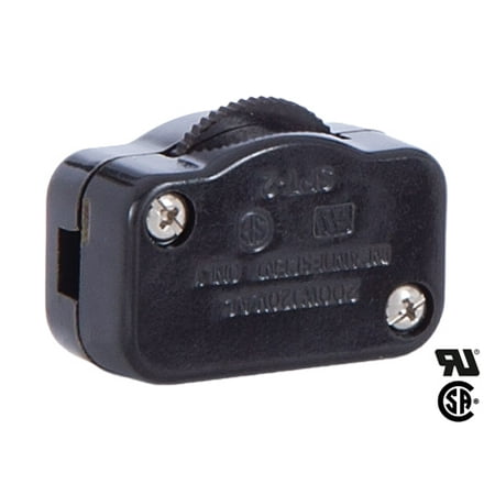 Cord Dimmer - B&P Lamp Brown Hi-Low Inline Rotary Dimmer Switch
