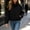 Black, variant on SEMPAI Crop Trench Coat Jacket for Women Stand Collar Long Sleeve Casual Coat Fall Zipper Trendy Party Loose Outerwear with Pockets Black L