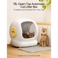 thumbnail image 2 of Caja de arena autolimpiante para gatos MeoWant con tapa abierta y control de aplicaciones, 2 of 7