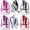 6 Assorted Color, variant on Moda West 17" Transparent Wholesale Backpack in 6 Assorted Colors - Bulk Case of 24 Clear Bookbags