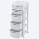 thumbnail image 2 of Cajonero Organizador Plástico 5 Cajones Comoda Rattan Blanco Rimax, 2 of 3