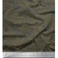 thumbnail image 1 of Soimoi Gray polyester Crepe Fabric Stone & Diamond Geometric Printed Craft Fabric by the Yard 42 Inch Wide, 1 of 3