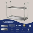 thumbnail image 7 of Towallmark 60" x 24" Stainless Steel Utility Table, Heavy-Duty Rolling Workbench with Locking Casters & Adjustable Shelf, for Kitchen, Garage, Workshop​, 7 of 7