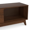 thumbnail image 6 of Simpli Home Lennon 72 inch Wide Solid Wood Low TV Stand in Walnut For TVs up to 80 inches, 6 of 10