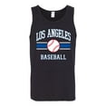 thumbnail image 2 of Wild Bobby City of Los Angeles LA Baseball Fantasy Fan Sports Men's Tank Top, Black, Small, 2 of 6