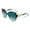 Quiet Green, variant on FEISEDY Women's Fashion Sunglasses, Oversized Square Frame with Pearl Sparkling, Polarized UV Protection B2821
