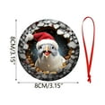 thumbnail image 2 of Lilgiuy Fun Christmas Animals Ornaments, Sheep Christmas Ornaments Acrylic Farm Christmas Tree Decorations Hanging Pendant, Adults Men Friend Dad Xmas Ornaments Home Decor Gifts, 2 of 6