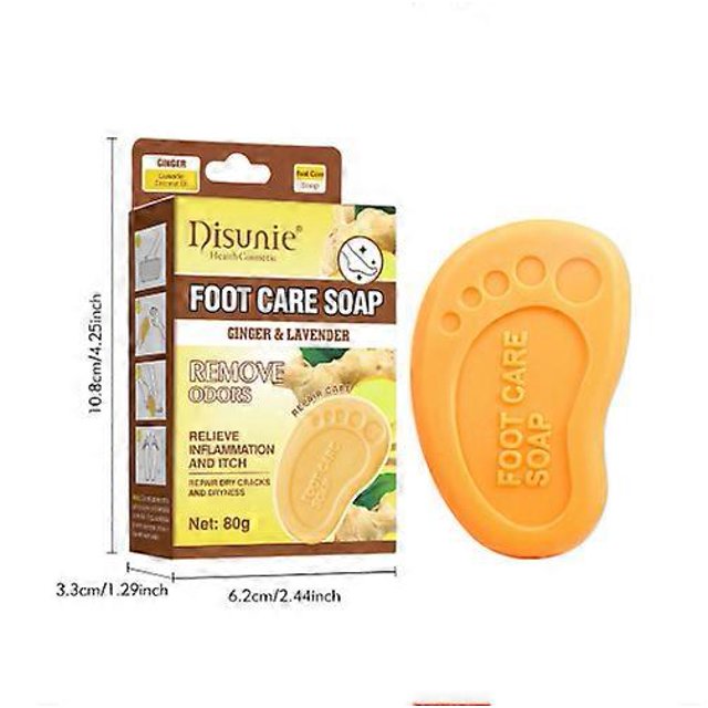 Jabón de jengibre para pies Yuxing reparador suavizante de cutículas 80 g