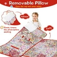 thumbnail image 3 of Pioneer Flower Floral Print Pattern Toddler Nap Mats for Kids Preschool,Sleeping Mat Bag or Kids,Toddler Sleeping Bag,Toddler Nap Mat or Daycare, 3 of 6