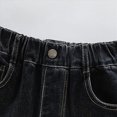 thumbnail image 6 of CAUYDY Teen Girls Baggy Jeans Pretty Butterfly Print Elastic Waistband Wide Leg Jeans Cute Pants for Girls Sizes 9-10 Years, 6 of 7