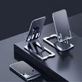 thumbnail image 2 of RUISINERY Phone Stand Foldable Tabletop Phone Tablet Cradles Holder Height Adjustable Phone Stand Aluminum Bracket, 2 of 6