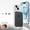 Silver, variant on Metal Shockproof Bumper Frame for iPhone 15, Magnetic PC Protective Frame with Speaker Dust Cover, Snap Buckle Switch and Fine Hole Camera Protective Ring, Orange