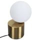 thumbnail image 1 of Pantalla De Bola De Cristal Con Luz De Mesita De Noche, Lámpara De Escritorio Decorativa Elegante Y Moderna, Pantalla De Bola Con Base De Metal Para Bombilla G9 Para Sala De Estar, 1 of 7