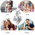 thumbnail image 6 of Heart Cremation Jewelry Urn Necklace for Ashes Crystal Memorial Pendant with Birthstone Always in My Heart Keepsake Engraved Your Wings were Ready But My Heart was Not, 6 of 6