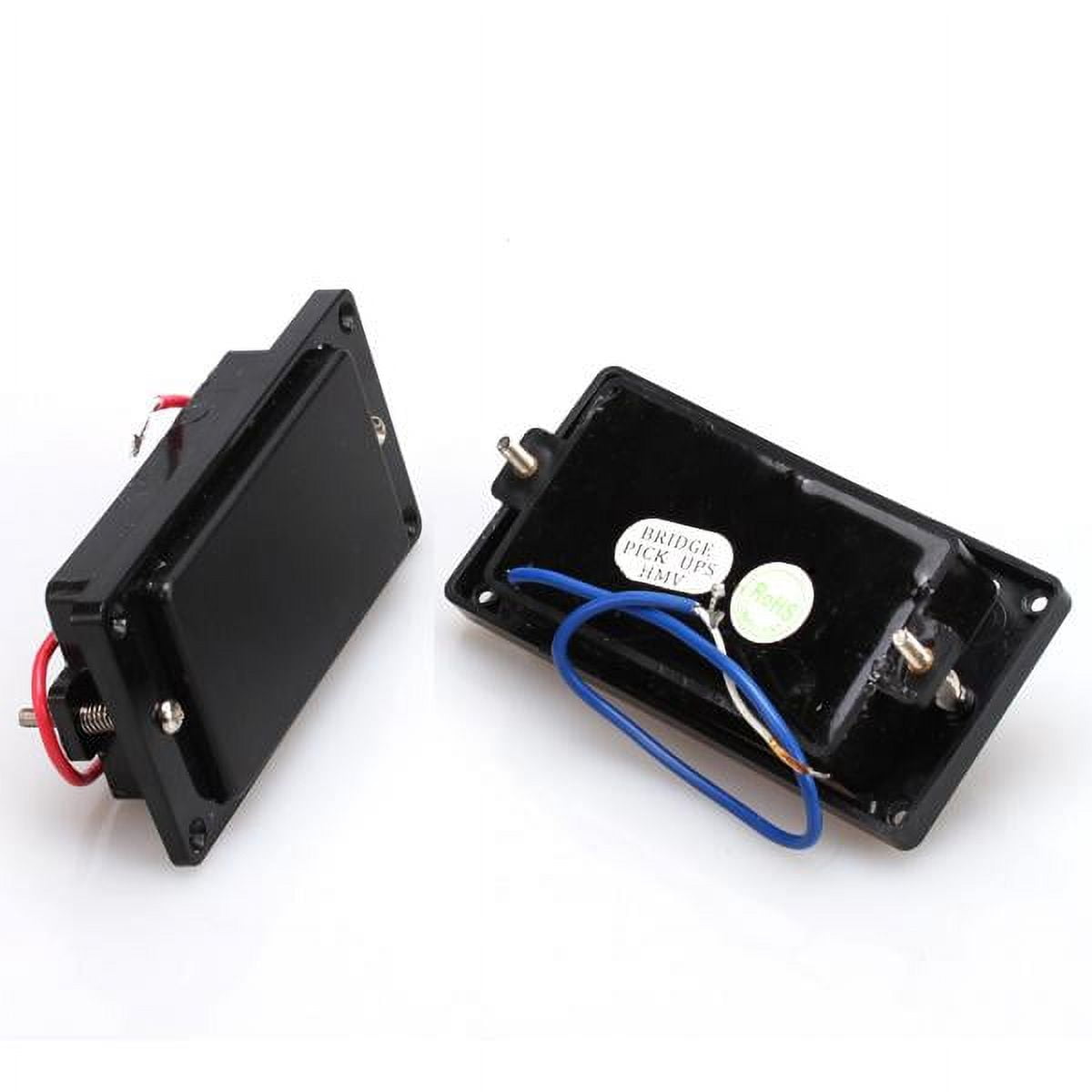LeeQinersw Black Sealed Humbucker Pickup+2pcs Metal Strap Lock for LP Electric Guitar Parts