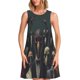 thumbnail image 1 of Fotbe Stylish Avian Gathering Vestido de Verano sin Mangas para Mujer – Vestido Midi Línea A, Estilo Camiseta Floral, Vestido Playero Casual y Fluido, 1 of 7