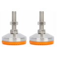 thumbnail image 2 of Jeu de Forets 2pcs Fileté M10 Meubles Résistants Réglables Pieds de Nivellement en Acier Niveleuses pour Armoires et Tables Machine Vis Pied Support Base Dia.60mm, 2 of 5