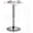 White(23.5 in), variant on Alpinel 31" Round Bar Table Height Adjustable 26"-35" Pub Table with Enlarged Base for Living Room Patio Bistro Café, Black