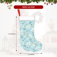 thumbnail image 4 of Yiaed Bee Flower Print Christmas Stockings, Christmas Stockings Hanging Ornaments, Christmas Stockings for Family Christmas Holiday Decorations, 4 of 7