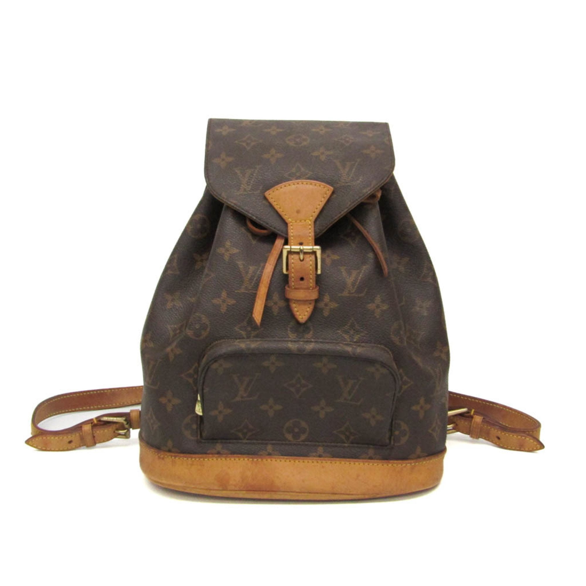 ?SALE?Louis Vuitton Brown Monogram Backpack Louis Vuitton Montsouris Backpack Brown Canvas Monogram | eBay main image 4
