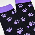thumbnail image 2 of Purple Paw Print Dog Lover Socks from the Sock Panda, 2 of 5
