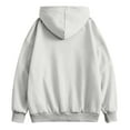 thumbnail image 3 of Zip Up Hoodie Men Sweatshirt Casual Big and Tall Hooded Sweatshirt with Pockets White 3XL, 3 of 6