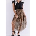 thumbnail image 1 of Women's Smocked Waist Leopard Skirt, 1 of 6