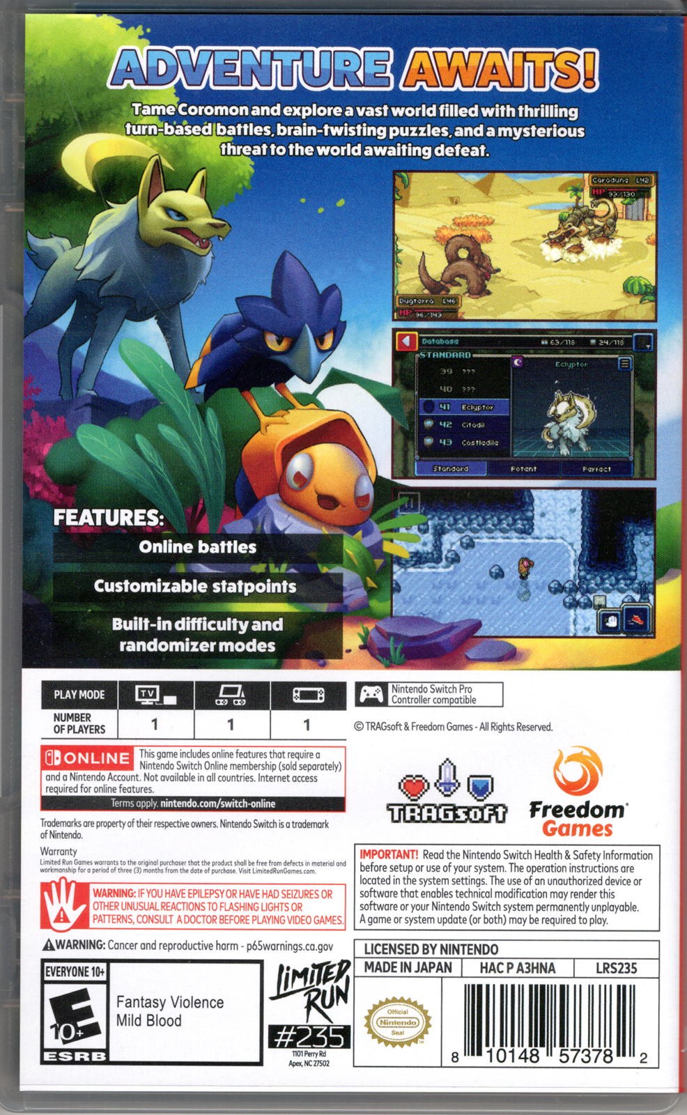 Coromon for Nintendo Switch (Limited Run #235) - Walmart.com