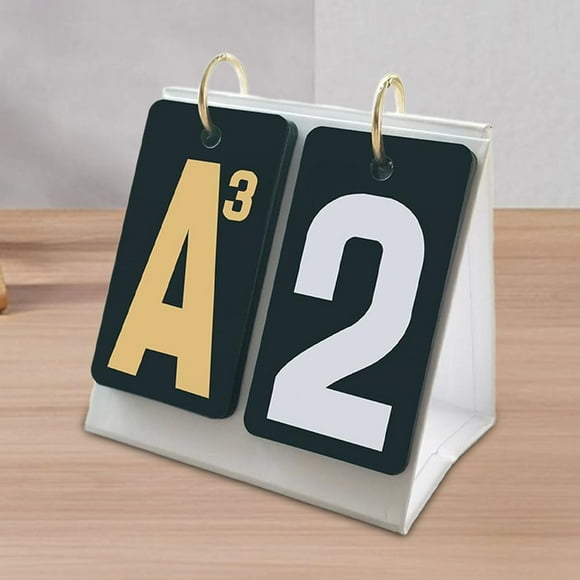 Marcador abatible, contador de puntuación para juego de cartas, puntuación Manual, tarjetas volteadas, juego de cartas, marcador de puntuación de Negro