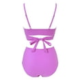 thumbnail image 4 of Women Cross Wrap Halter Bikini Set High Waisted Bathing Suits Push Up Two Piece Swimsuits, 4 of 8