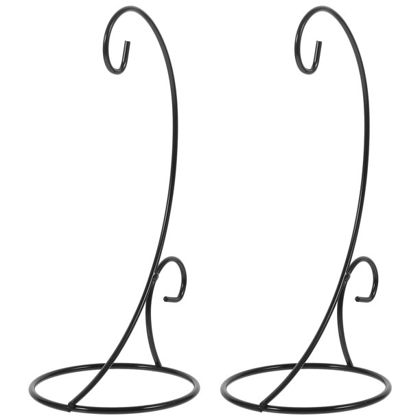 2 soportes de exhibición de adornos decorativos de mesa, estables, para colgar macetas, soporte para globo terráqueo