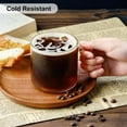 thumbnail image 4 of Clear Coffee mug 14oz, Glass Coffee Mugs Set of 2, Large Glass Coffee Cups with Handle for Hot/Cold Drink, Latte, Cappuccino, Tea, Juice and Beer, 4 of 6