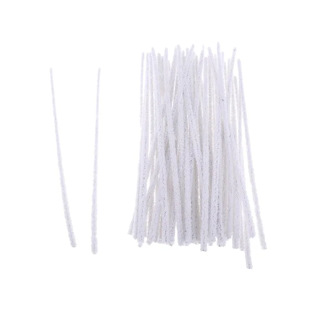 50x alambres de chenilla de felpa flexibles para limpiapipas, alambre de felpa para limpiapipas, 16,5 cm