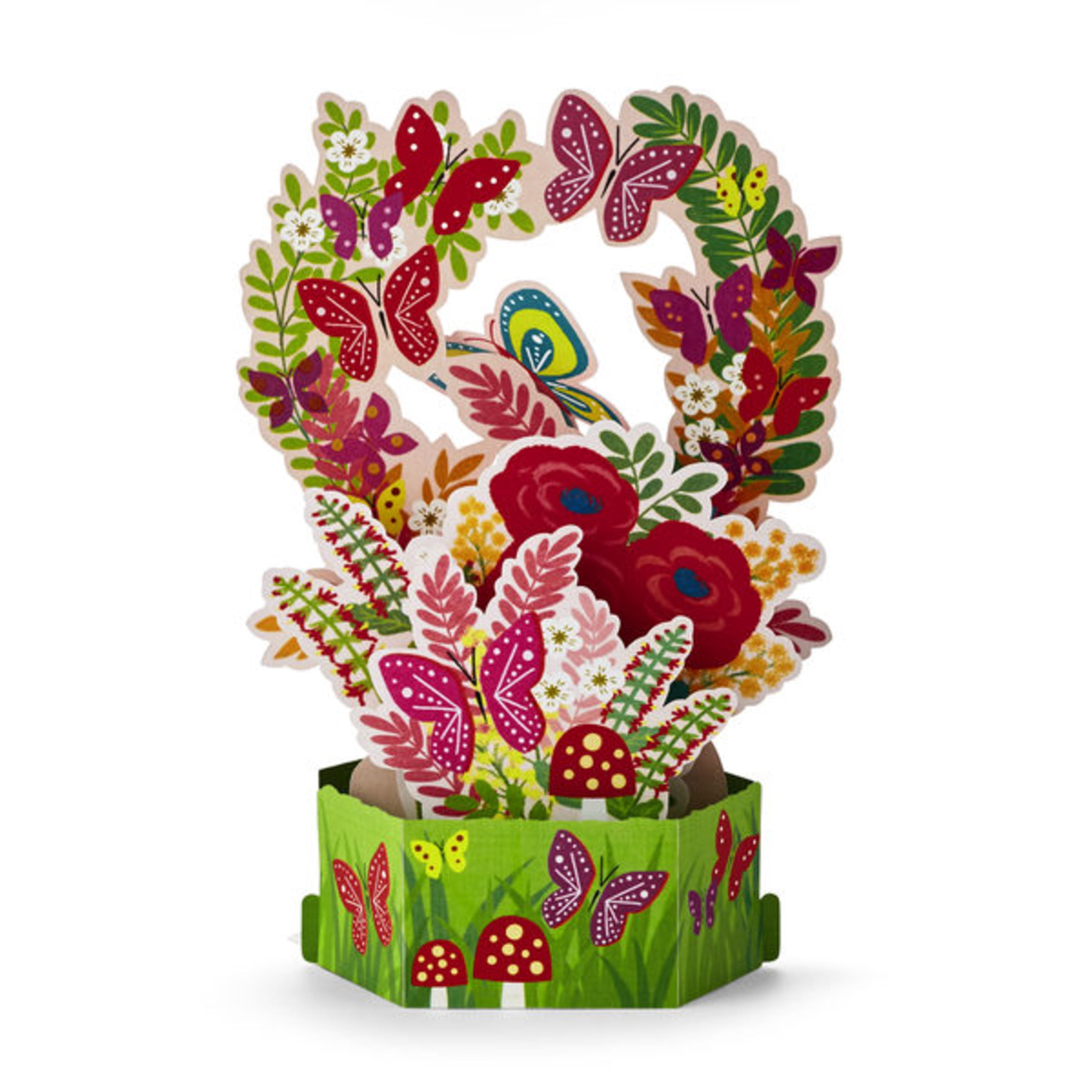 Hallmark Paper Wonder Pop Up Birthday Card for Women (Flowers and Butterflies)