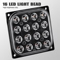 thumbnail image 3 of 16 LED Cuadrado Señal de giro Indicador de marcador lateral Luz trasera de freno para camión todoterreno rojo BR Rojo Verde, 3 of 5