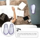thumbnail image 5 of 20 pares de pantuflas desechables para invitados de hotel, zapatos de salón de interior de felpa, 5 of 5