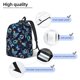 thumbnail image 3 of Easygdp Blue Butterfly Mochila de Lona Resistente para Laptop, Compatible con Laptops de 15 a 17 pulgadas, Ideal para Escuela, Trabajo y Viajes-Small, 3 of 5