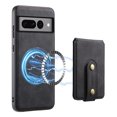 thumbnail image 6 of for Google Pixel 7 Pro Back Case, PU Leather Detachable Card Slot Magnetic Closure Shockproof Kickstand Slim Fit Support Magnetic Car Mount Phone Cover for Google Pixel 7 Pro, Black, 6 of 11