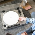 thumbnail image 4 of 2Pcs White Felt Turntable Mat Record Pad Player Mat 11.6 Inch Anti Slip Anti Static Flat Round Protective Wool Vinyl Turntable Platter Slipmat Mats for Reduce Noise Cleaner Acoustic Sound, 4 of 9