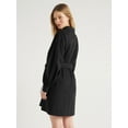 thumbnail image 2 of Scoop Women's Balloon Sleeve Poplin Shirtdress with Pockets, Sizes XS-XXL, 2 of 4