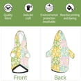 thumbnail image 6 of Fotbe Daisies Flowers Print Small Dog Sweater Hoodies Pet Grey Hooded Soft Fleece Sweatshirts with Pocket Fall Winter Puppy Cat Sweaters Warm Clothes-XX-Large, 6 of 7