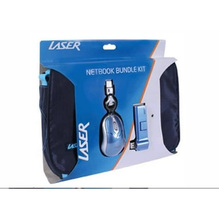 - Laser 10 in. Netbook Bundle Kit with Messenger Bag, Blue