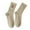 Khaki, variant on Women’s Stockings Combed Embroidered Letter Big C College Style Sports Socks White One Size