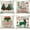 Red Green Wood Xmas, variant on Merry Christmas Decorations Pillow Covers 20x20 Inch Set of 4 Vintage Wood with Christmas Tree Elk Deer Snowflake Xmas Gifts Throw Pillow Case Winter Red Green Home Decor Cushion Cover