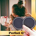 thumbnail image 3 of Flmtop 2Pcs Car Coasters Anti-slip Wear-resistant Rhinestone Universal Bottle Pad for Car, 3 of 10