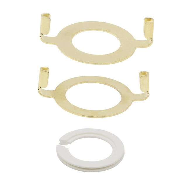 S SERENABLE 2 Pcs Base de Harpe de Lampe E27 Installation Facile Remplace pour Base Filetée Jaune