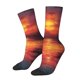 thumbnail image 1 of Fotbe Sunset River Western Cowboy Calcetas Largas con Estampado para Hombre y Mujer – Calcetas de Compresión Transpirables y Elásticas, Viajar y Uso Diario Talla 5-11, 1 of 6