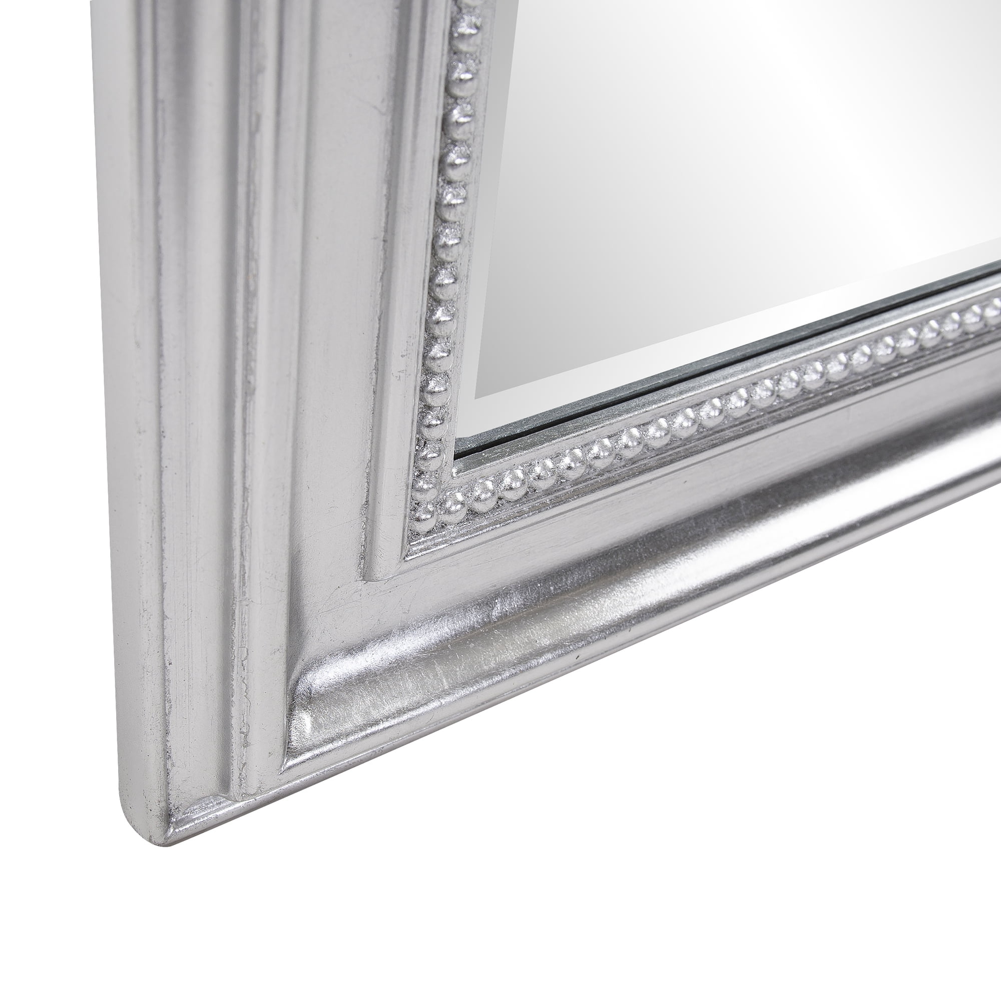 Tyler Dillon Rectangular Silver Wood Framed Full Length Beveled Wall Mirror 78"H x 36"W