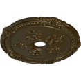 thumbnail image 3 of Ekena Millwork 26"OD x 3 3/4"ID x 1 1/2"P Attica with Rose Ceiling Medallion (Fits Canopies up to 4 1/2"), Hand-Painted Brass, 3 of 5